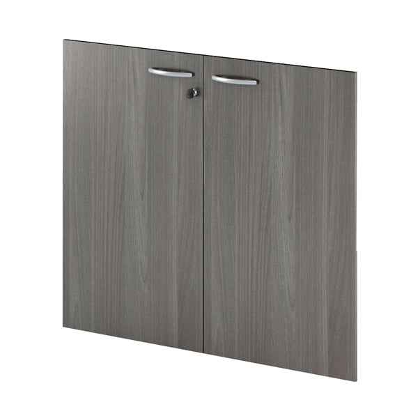 Coppia ante Easy - per mobile contenitore basso - 80 x 67 cm - spessore 18 mm - melaminico - frassino toscano