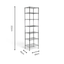 Metallika Scaffale Modulare in Acciaio Cromato 60 × 45 × H 222 cm, 7 Ripiani
