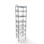 Metallika Scaffale Modulare in Acciaio Cromato 60 × 35 × H 222 cm, 7 Ripiani