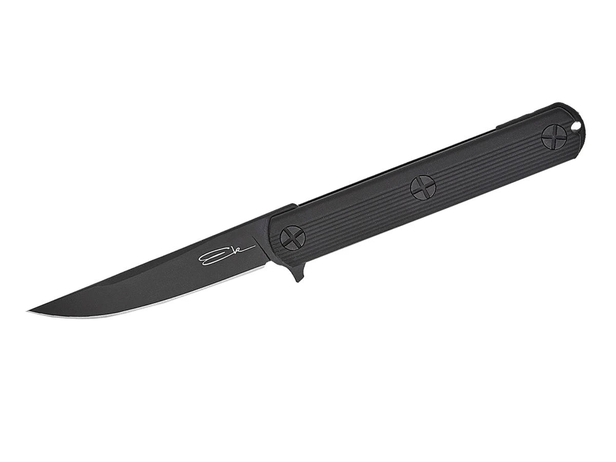 Ka-Bar EK Folder 7506 lama CPM-S35VN 10,2 cm manico Nylon FRN nero apertura Flipper 23,3 cm