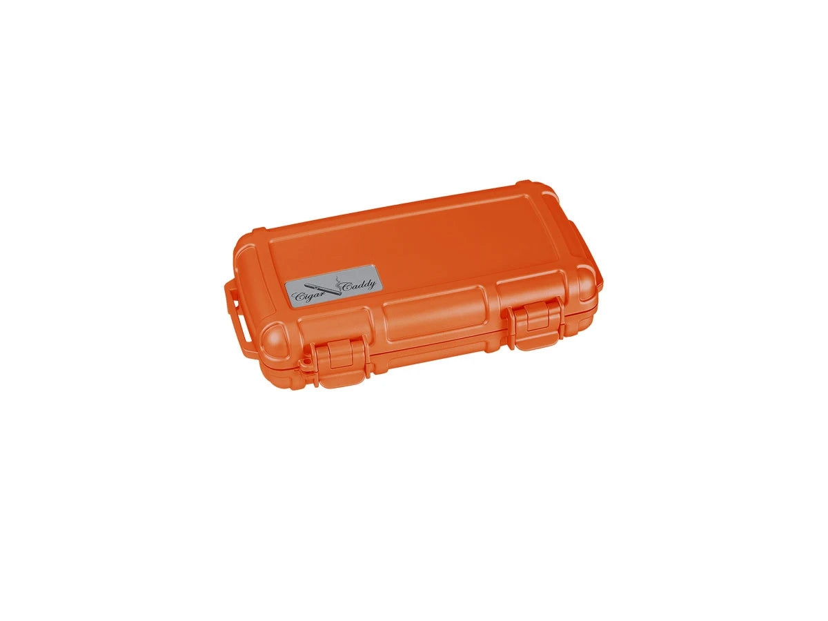 Cigar Caddy UMIDIFICATORE DA VIAGGIO 5 SIGARI  ORANGE