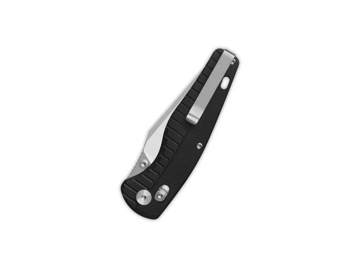 Vista manico G-10 nero QSP Reptile clip tip-up reversibile ceramic