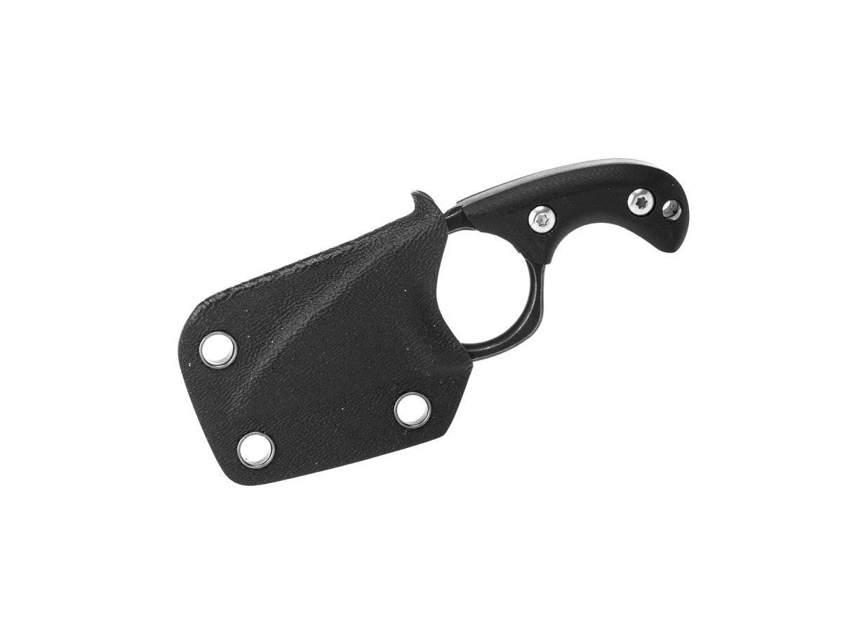 Fred Perrin Shorty G10 Black FP2001B – dettaglio lama e manico G-10 nero