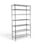 Metallika Scaffale Modulare in Acciaio Cromato 122 × 45 × H 202 cm, 7 Ripiani