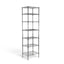 Metallika Scaffale Modulare in Acciaio Cromato 60 × 35 × H 222 cm, 7 Ripiani