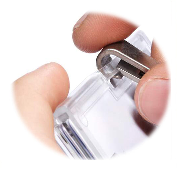 Portabadge PushBox Trio - 3 tessere inseribili - 5,4 x 8,7 cm - Durable - conf. 10 pezzi