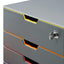 Cassettiera Varicolor Safe - 28 x 29,2 x 35,6 cm - 4 cassetti - con serratura - Durable