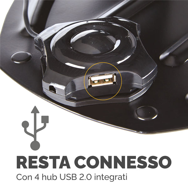 Supporto notebook Professional Series - hub USB - leggio - Fellowes