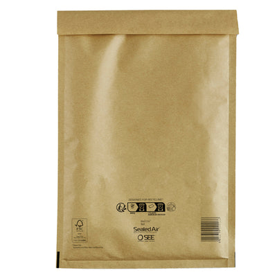 Busta imbottita Mail Lite Gold - H (27 x 36 cm) - avana - Sealed Air - conf. risparmio da 50 pezzi