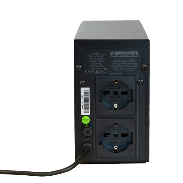Gruppo di continuità Oxxtron 1000VA UPS + 2 prese schuko aggiuntive da 220 V - Trust
