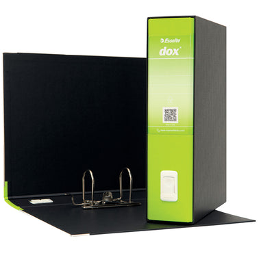Registratore Dox 2 - dorso 8 cm - protocollo 23 x 34 cm - greenery - Esselte Dox