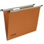Cartella sospesa Silver - cassetto - interasse 33 cm - fondo V - 31,2 x 25 cm -  arancio - Bertesi
