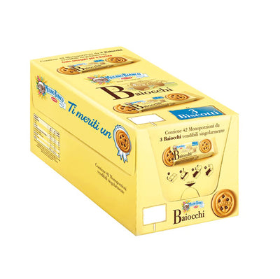 Mulino Bianco Baiocchi Monoporzione 28 g 3 Biscotti per Porzione Confezione 42 Monoporzioni