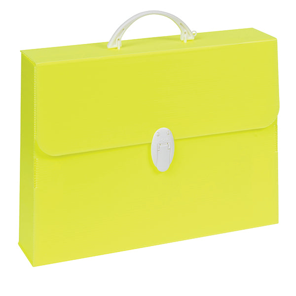 Valigetta Polionda Fluo - 28x39cm - dorso 8cm - colori assortiti - Favorit