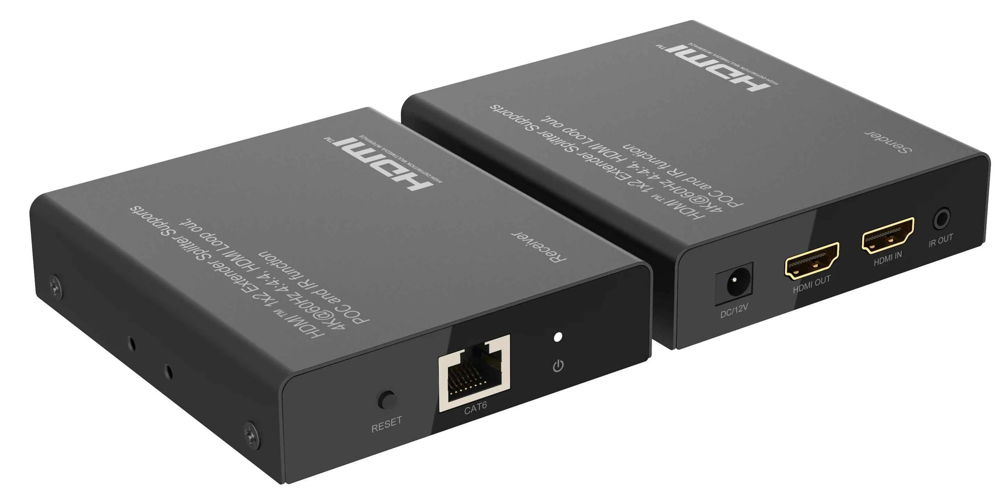 Kit TX-RX Extender HDMI, 70MT UTP, 4K@60Hz HDR, Loop-out