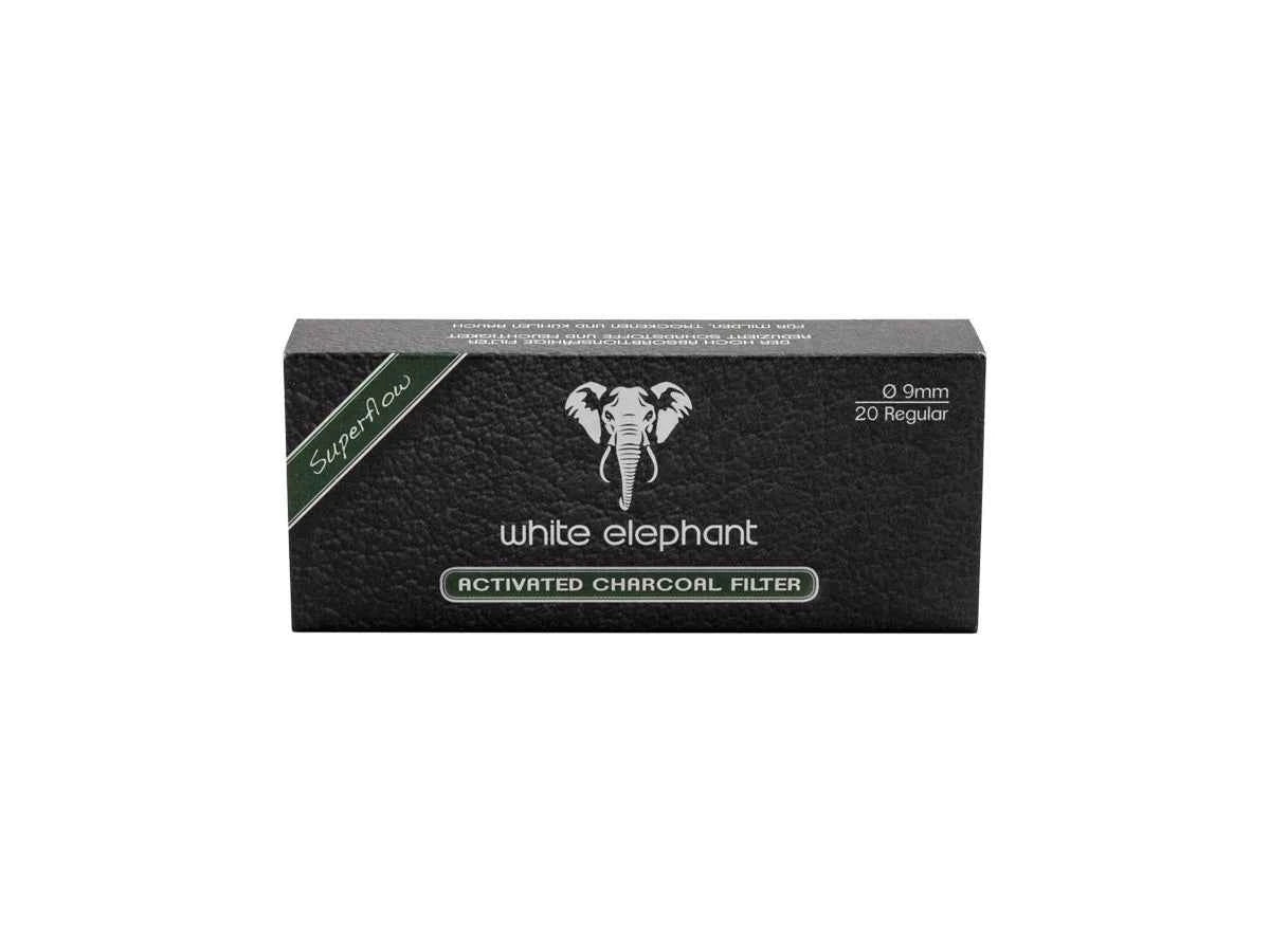 White Elephant FILTRO X PIPA CARBONE ATTIVO 9 mm 20 pz (20101)