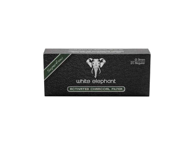 White Elephant FILTRO X PIPA CARBONE ATTIVO 9 mm 20 pz (20101)