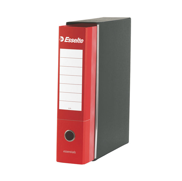 Registratore Essentials G72 - dorso 5 cm - commerciale 23 x 30 cm - rosso - Esselte