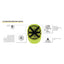 Elmetto da cantiere Granite Wind - giallo fluo - Deltaplus