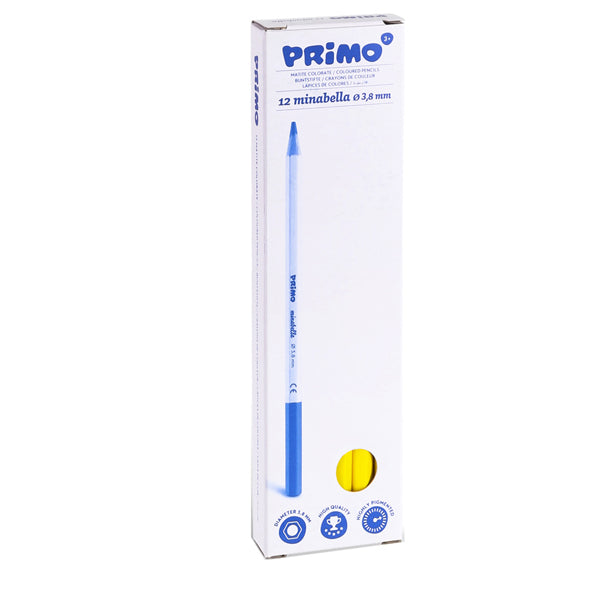 Matita colorata Minabella - diametro mina 3,8 mm - giallo primario - Primo