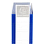 Scatola per archivio box - con bottone - 25 x 33 cm - dorso 6 cm - blu - Exacompta