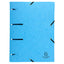 Cartella 3 lembi con elastico angolare - A4 - dorso 0,3 cm - cartoncino lustré - colori assortiti - Exacompta