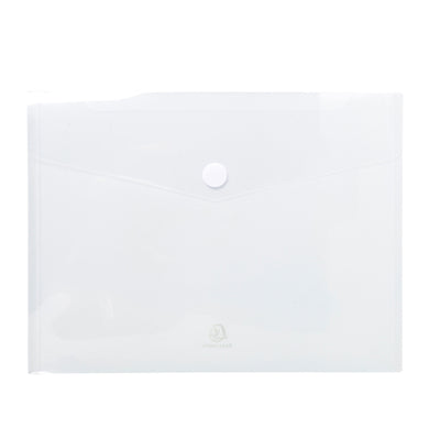Busta a tasca con chiusura in velcro - PPL - 24 x 32 cm - trasparente - Exacompta
