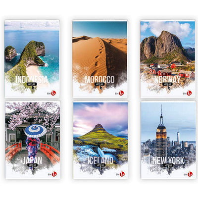 Maxiquaderno Travel fantasia - A4 - 4mm - 40+2 fogli - 80gr - BM