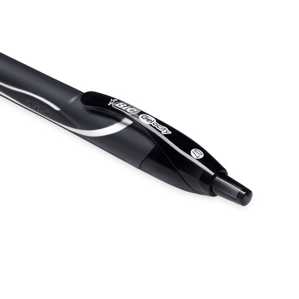 Penna a sfera a scatto Gelocity Quick Dry -  punta 0,7mm - nero - Bic - conf. 12 pezzi