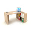 Postazione Home-Office - 6 caselle - 140 x 104 x 72,4 cm - rovere
