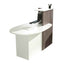 Reception concept - destra - 145 x 83 x 117 cm - bianco/frassino toscano