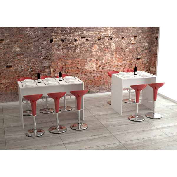 Tavolo alto Ristoro - 160 x 70 x 105 cm - bianco