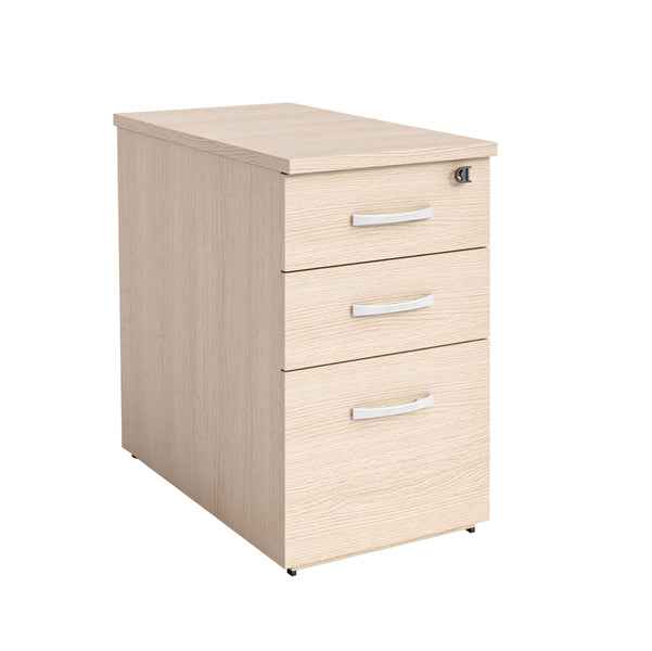 Cassettiera Agorà Direction - 3 cassetti - alta - 44 x 80 x 73 cm - rovere
