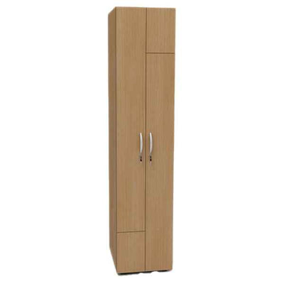 Armadio guardaroba - 2 ante - 40 x 52 x 185 cm - noce chiaro