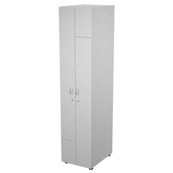 Armadio guardaroba - 2 ante - 40 x 52 x 185 cm - grigio