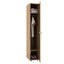 Armadio guardaroba - 1 anta - 33 x 52 x 185 cm - noce chiaro