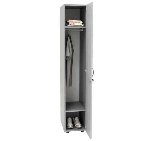 Armadio guardaroba - 1 anta - 33 x 52 x 185 cm - grigio