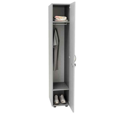 Armadio guardaroba - 1 anta - 33 x 52 x 185 cm - grigio