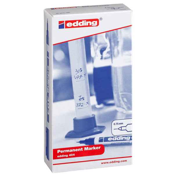 Marcatore permanente 404  - punta tonda extra fine  - 0,75 mm - rosso - Edding