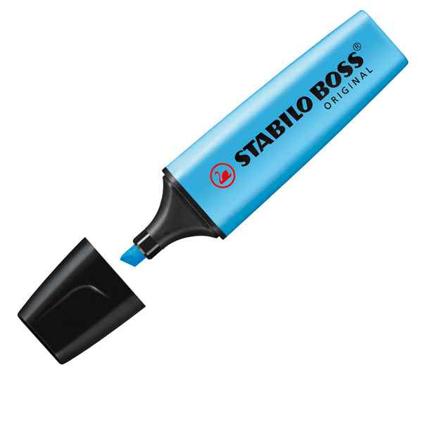 Evidenziatore Boss Original - punta a scalpello - tratto 2 - 5 mm - colori assortiti - Stabilo - busta 6 pezzi