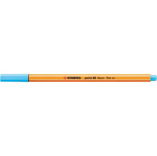 Fineliner Point 88 - tratto 0,4 mm - azzurro neon 031 - Stabilo