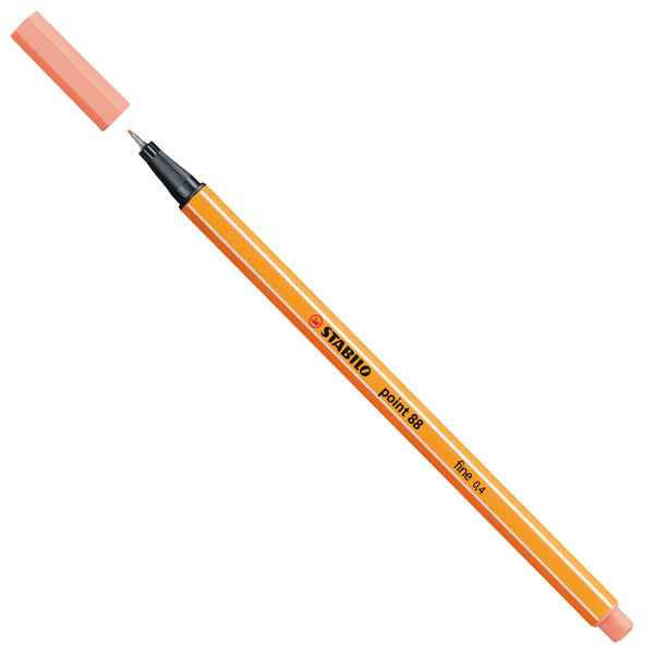 Fineliner Point 88 - tratto 0,4 mm - colori assortiti pastel - Stabilo - conf. 8 pezzi