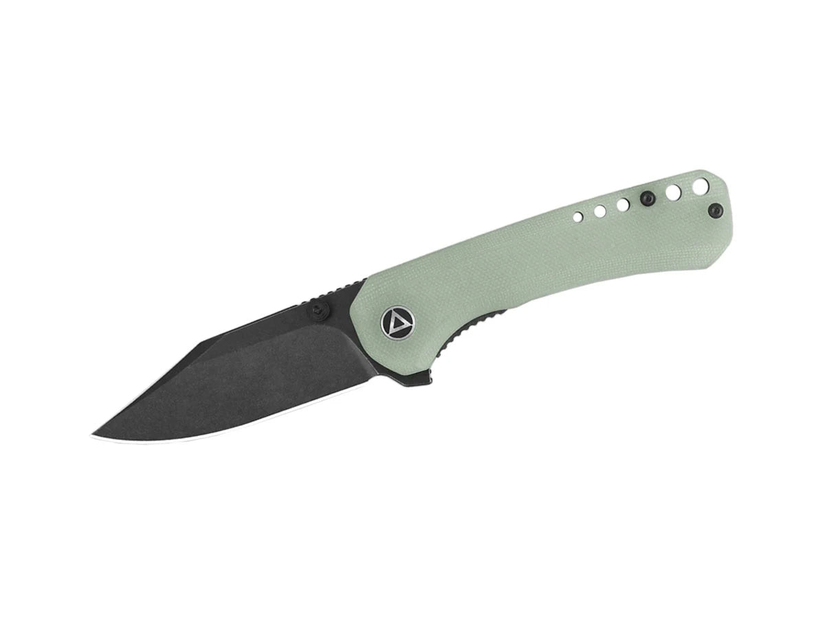 Coltello EDC QSP Kestrel G-10 14C28N black stonewash giada QS145-B2