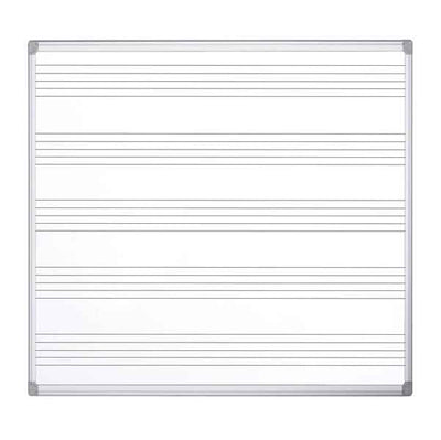 Lavagna magnetica Maya Musica - pentagramma musicale - 120 x 120 cm - Bi-Office