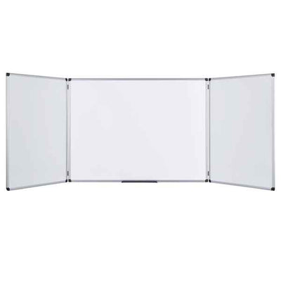Lavagna magnetica Maya Trio - 90 x 240 cm (aperta) - bianco - Bi-Office