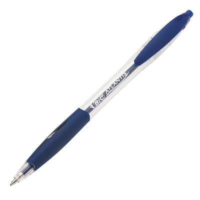 Penne a sfera a scatto Atlantis - punta 1,0mm - blu  - Bic - conf. 30 + 6 pezzi