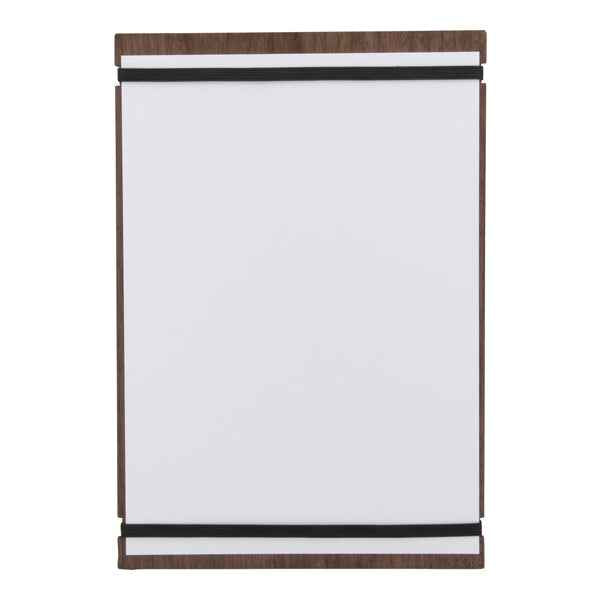 Portamenù Tablet con elastici - 32 x 22 cm - legno di noce - Securit