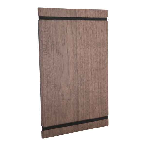 Portamenù Tablet con elastici - 32 x 22 cm - legno di noce - Securit