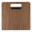 Portamenù a tagliere con anelli Chopping Board - 32 x 24 cm - legno di noce - Securit