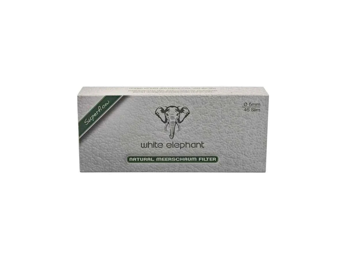 White Elephant FILTRO x PIPA SEPIOLITE NATURALE 6 mm 45 pz (20204)